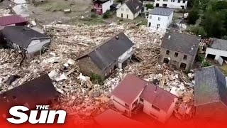 Germany floods At least 70 dead and dozens more missing after record rainfall in western Europe [upl. by Denman]