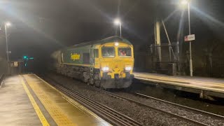 66602 working 6L59 Hope Earles Sidings Fhh to Dagenham Down Yard Freightliner Class66 Railway [upl. by Ezalb]