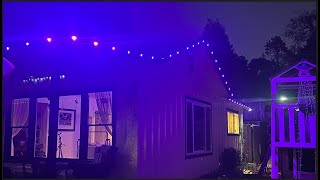 rosykite Permanent Outdoor LED RGB Christmas Lights Review App  Alexa Controlled [upl. by Newbill871]