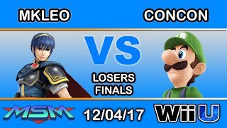 MSM 124  FOX MVG  MkLeo Marth Vs SS  ConCon Luigi  Losers Finals [upl. by Bowden]