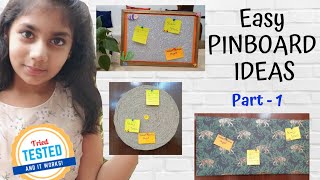 DIY Pinboard Ideas How to Make Mood Board Display Board Notice board at home Study Essential [upl. by Bennion]