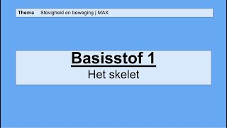 VMBO HAVO 1  Stevigheid en beweging  1 Het skelet  8e editie  MAX [upl. by Retepnhoj671]