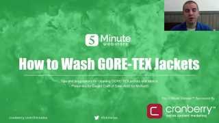 How to Wash GORETEX Jackets [upl. by Leonard174]