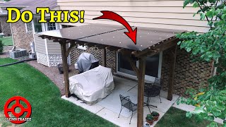 Is This the Best Pergola Upgrade  Installing a DoubleWall Polycarbonate Roof on a Pergola [upl. by Dnallor]