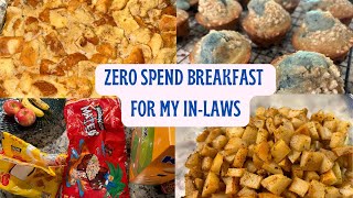 ZERO Spend Breakfast  Pantry Challenge [upl. by Pearle205]