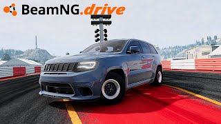 Trackhawk Vs Everyone DRAG RACING in BeamNGdrive [upl. by Ruff]