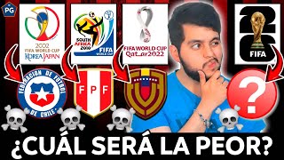 Las 8 PEORES SELECCIONES de las ELIMINATORIAS 1998¿2026🔥¿CUÁL SERÁ la PEOR RUMBO al 2026 [upl. by Mikiso]