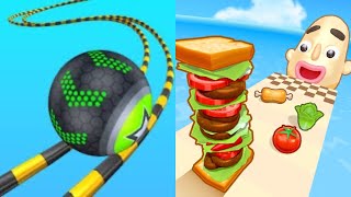 Going Balls vs Sandwich Runner  All Level Gameplay AndroidiOS  NEW MOD APK UPDATE GAMEPLAY 2025 [upl. by Svetlana]