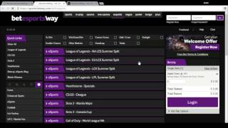 eSports betting at Betway [upl. by Cired]