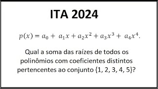 POLINÔMIOS  ITA 2024 [upl. by Nimesay72]