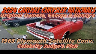 2024 Carlisle Chrysler Nationals George amp Nancys 1965 Plymouth Satellite Conv Original Owners [upl. by Obrien]