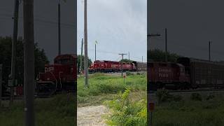 CP 2254 amp CP 3134 lead CPKC H32 at Spence Yard [upl. by Warila]