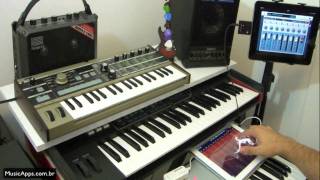 Controlling NanoStudio using 1 iPad and a MIDI Keyboard [upl. by Tabina]