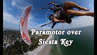 Paramotor over Siesta Key [upl. by Yaeger]