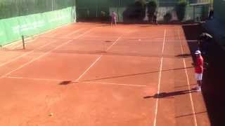 Rafa Nadal training April 5th Junior player and Sergio Sabadello Vilas Academy [upl. by Rukna]