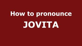 How to Pronounce JOVITA in Spanish  PronounceNamescom [upl. by Maude]