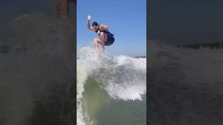 Subscribe if you wakesurf wakesurf surf trending viralvideo wakesurfing lake 360 [upl. by Hama837]