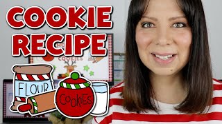 RECETA DE NAVIDAD EN INGLÉS CHOCOLATE CRINKLE COOKIES  LECCIÓN DE INGLÉS [upl. by Ahsiuqet312]