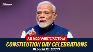 PM Narendra Modi participates in Constitution Day celebrations in Supreme Court [upl. by Danell702]