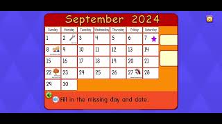 Starfall Calendar September 7 2024 [upl. by Stevy561]