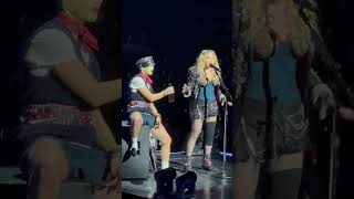 Madonna sings Causing A Commotion and Talks to Boston Celebration Tour 1824 [upl. by Grimonia]