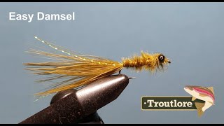 Easy Damsel Nymph Pattern  Troutlore Fly Tying tieyourown [upl. by Annaeerb]