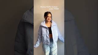 Puffer Jackets from Myntra  Budget Finds  Insulated amp Warm  Cute Colours 🎀 myntrawinterwear [upl. by Ennirak]