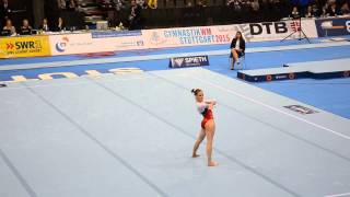 Ksenia Afanasyeva RUS FX  Stuttgart Team Challenge Final [upl. by Otes391]