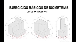 EJERCICIOS DE DIBUJOS ISOMÉTRICOS [upl. by Elwood]