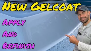 Apply and Refinish New Gelcoat over old on a Contessa 32 ReGelcoating 101 [upl. by Anayaran]