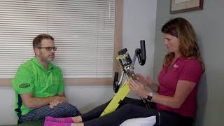 Excy Floor or Bed Hand Cycling for Upper Body Ergometer Bed Exercises [upl. by Enidlareg766]