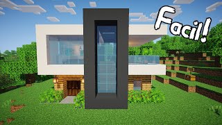 Como hacer una pequeña CASA MODERNA en Minecraft [upl. by Komarek835]