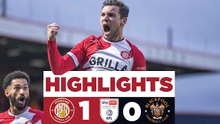 Stevenage 10 Blackpool  Sky Bet League One highlights [upl. by Suiramaj]