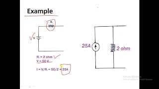 Source Transformation  Voltage Source to Current Source and Vice Versa [upl. by Anitram]