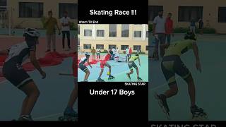 U17 Inline Boys Tie Breaker round skating race skater shortsfeed [upl. by Maure]