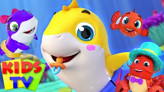 New Baby Shark Song  Mommy Shark  Five Little Sharks  More Nursery Rhymes amp Baby Songs  Kids Tv [upl. by Constantina]