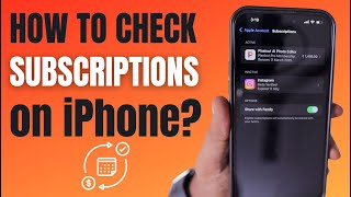 How to Check Subscriptions on iPhone 📲 [upl. by Loella]