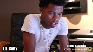 Lil Baby Exclusive Studio Session\ Inside QC Studios Atlanta Ga [upl. by Niuqram]