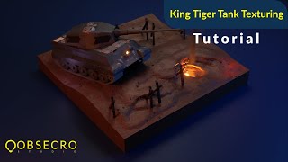 King Tiger Tank On Battlefield Blender Tutorial  Indonesia [upl. by Margarethe318]