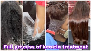 Full details process of keratin treatmenttutorialstep by step LuxlissGlobal keratinCadiveu [upl. by Droffats]