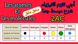 Les atomes et les molécules 2ACPartie 1 [upl. by Marutani989]