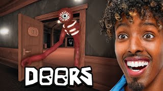 AJ PLAYS ROBLOX DOORS [upl. by Ehud]