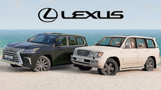 LEXUS LX570 vs LX470  BeamNG Drive [upl. by Rizika]