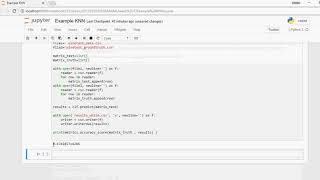 Example jupyter notebook Knn classifier white wine [upl. by Ydnirb]