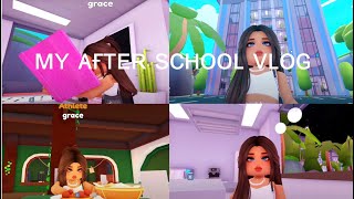 My after school routine  bayside high school  roblox role play [upl. by Akfir]