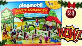 Kalendarz adwentowy 🎄🎁 Playmobil • Stadnina koni 🎁🎄 2018 [upl. by Notsehc]