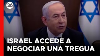 MEDIO ORIENTE  Israel acuerda reanudar conversaciones de alto al fuego en Gaza [upl. by Niko]