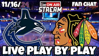 Chicago Blackhawks vs Vancouver Canucks Live NHL Live Stream [upl. by Artinad]