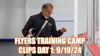 John Tortorella Bag Skate Day  Philadelphia Flyers Training Camp Clips  Day 1 91924 [upl. by Airdnaid264]