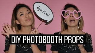 ✂ DIY Photobooth Props  FREE PRINTOUTS [upl. by Jase]